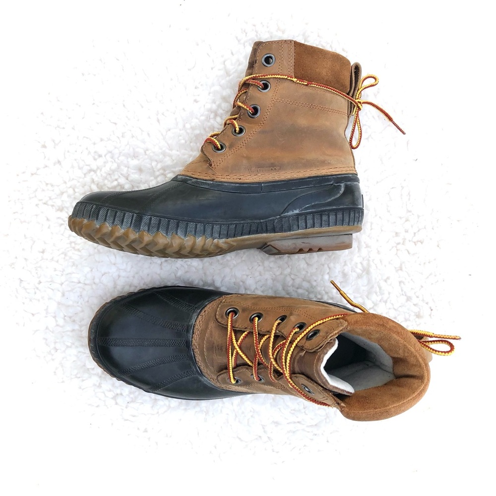 Sorel Leather Duck Boots Mens Sz 8